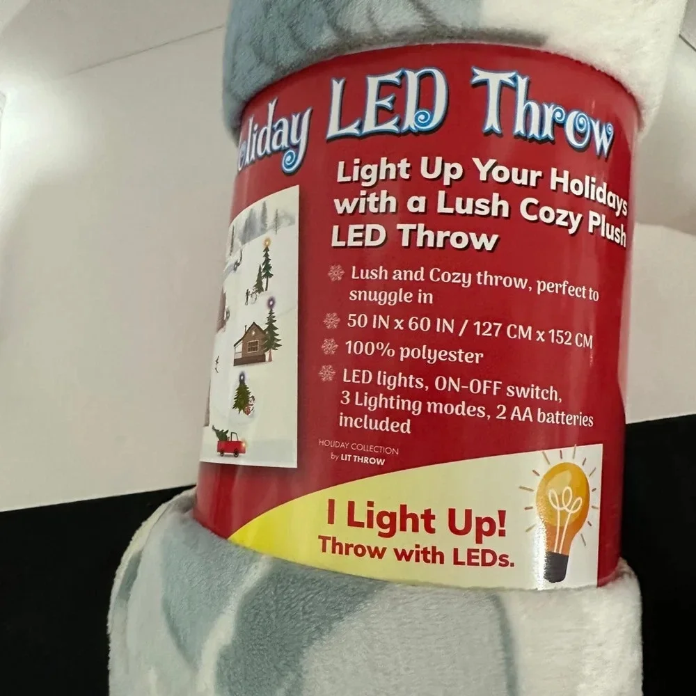 Star Elite Holiday LED Throw Blanket, 50